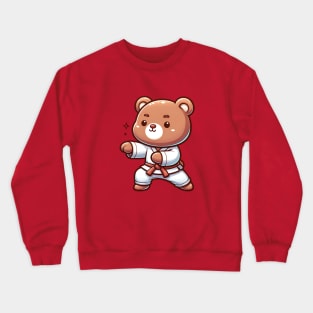 Cute Kungfu Bear Crewneck Sweatshirt
